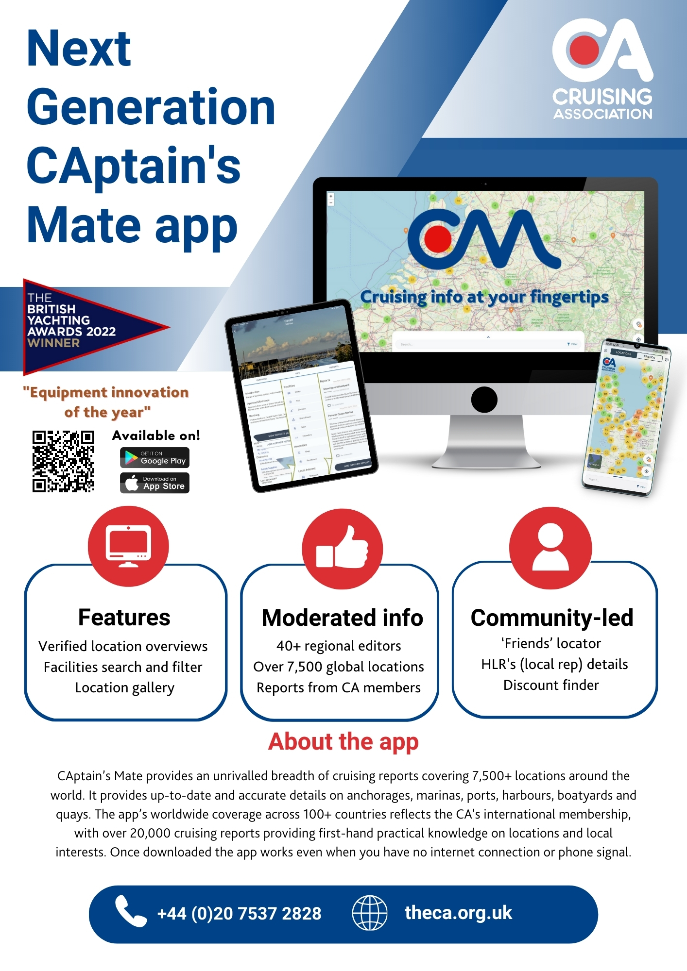 CA CAptain's Mate app flyer